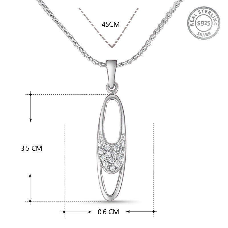 Yuva Bub Sterling Silver Pendant with chain (Chain Length 18 inches)