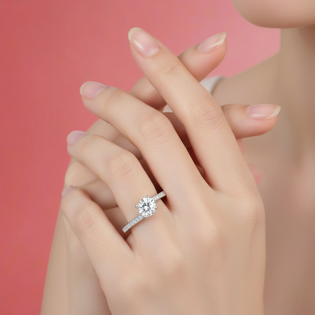 Shubham Solitaire 925 Silver Ring