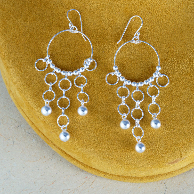 Miana Fine Link 925 Sterling Silver Earrings