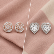 Elegant 925 Sterling Silver Earrings Combo