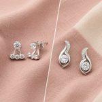 Load image into Gallery viewer, Elegant 925 Sterling Silver Earrings Combo