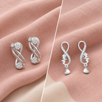 Load image into Gallery viewer, Elegant 925 Sterling Silver Earrings Combo