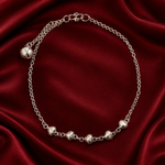 Load image into Gallery viewer, Heart Shape 925 Sterling Silver Anklets with Adjustable Length