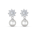 Load image into Gallery viewer, Pearl Glory Dangling 925 Sterling Silver Earrings
