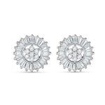 Load image into Gallery viewer, Asha Baguette 925 Sterling Silver Earrings
