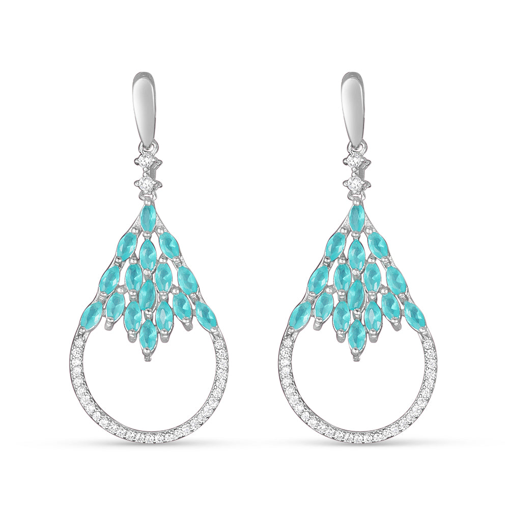 Mor Chandeliers 925 Sterling Silver Earrings