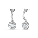 Load image into Gallery viewer, Mynthia Solitaire Bali 925 Sterling Silver Earrings
