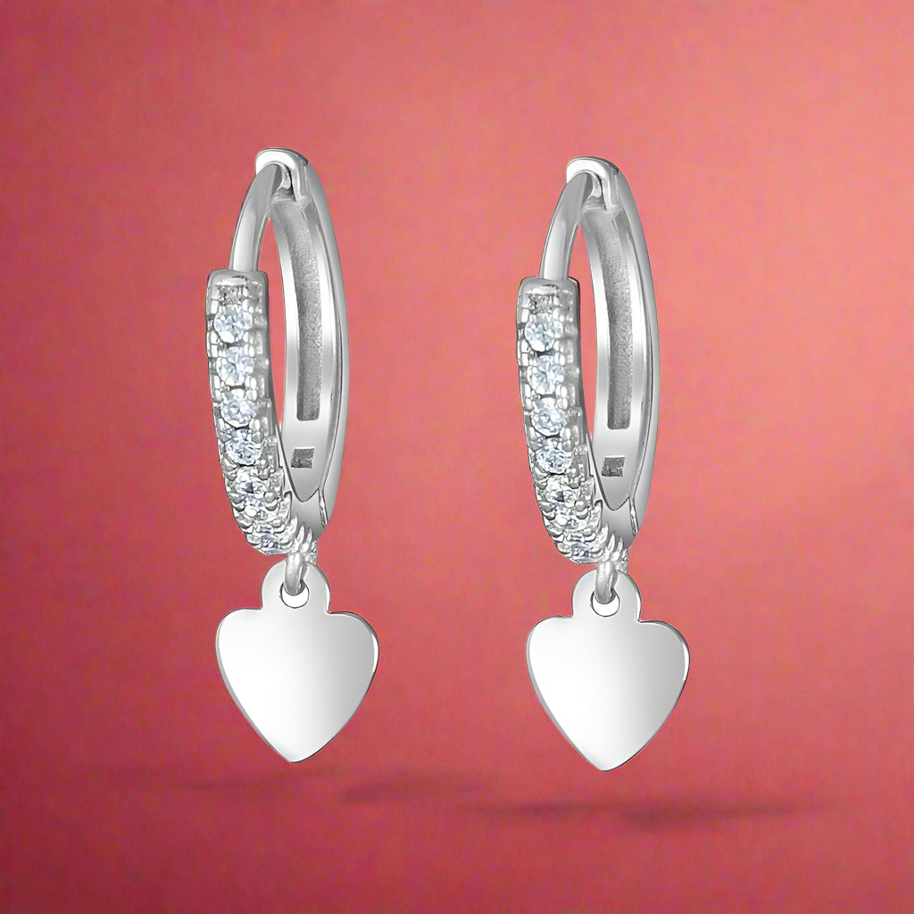 Hoop bali silver earrings