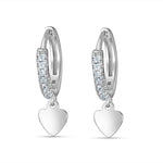 Load image into Gallery viewer, Heart Huggies Bali 925 Sterling Silver Earrings
