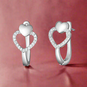 silver hoop bali earrings