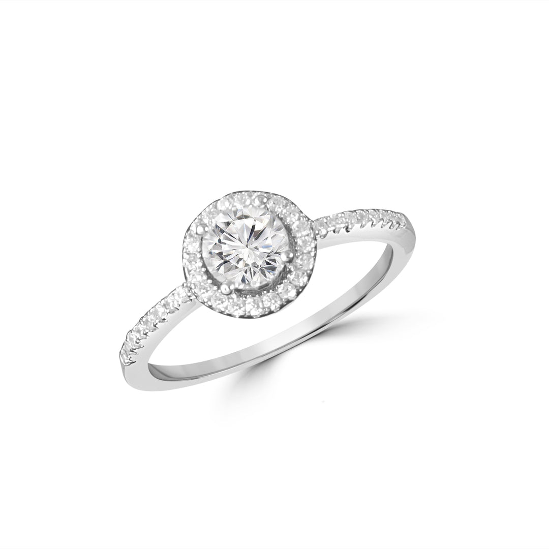Shubham Halo 925 Sterling Silver Ring