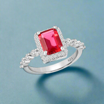 Load image into Gallery viewer, Eternz Red 925 Sterling Silver Ring
