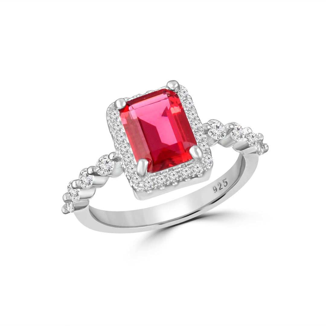 Eternz Red 925 Sterling Silver Ring