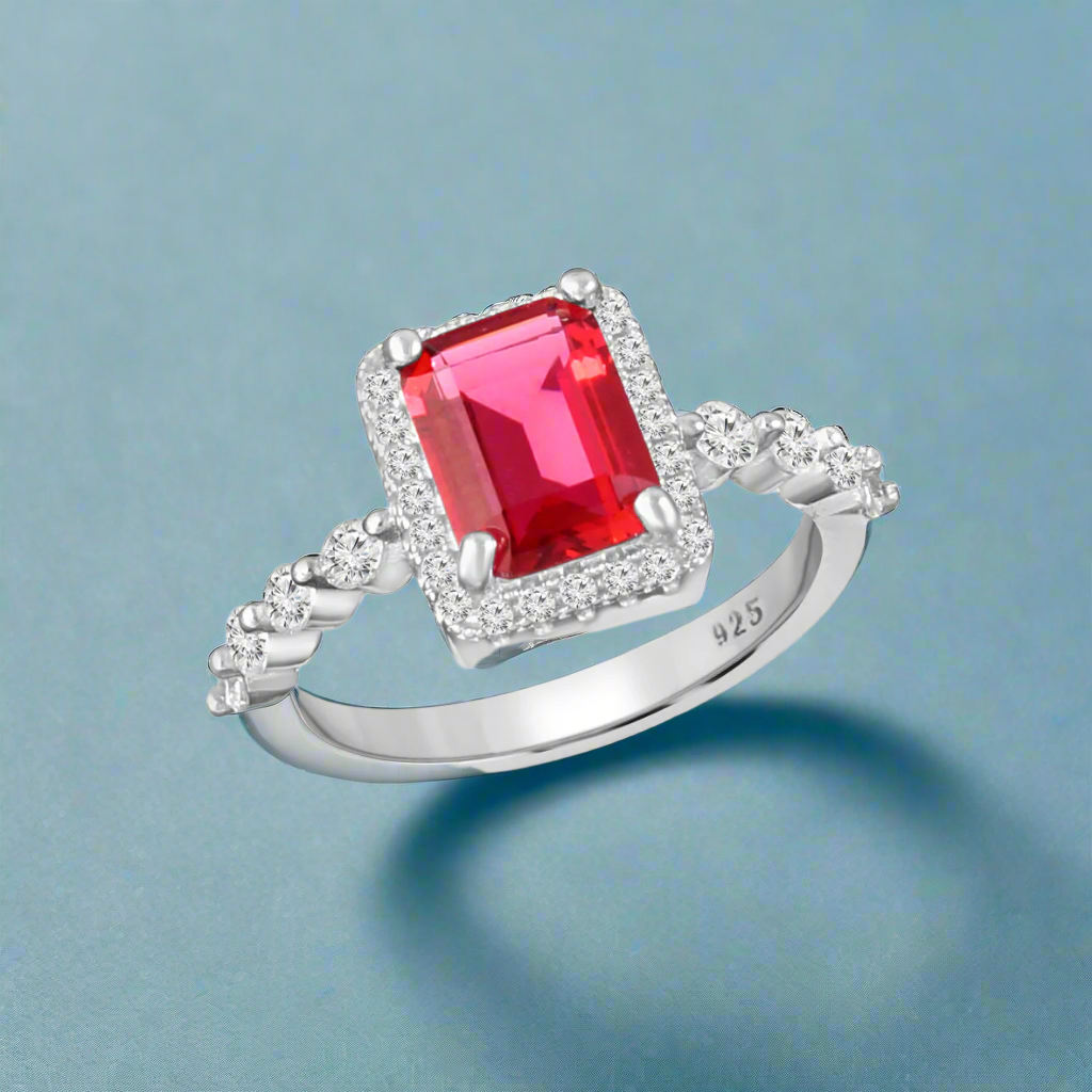 Eternz Red 925 Sterling Silver Ring