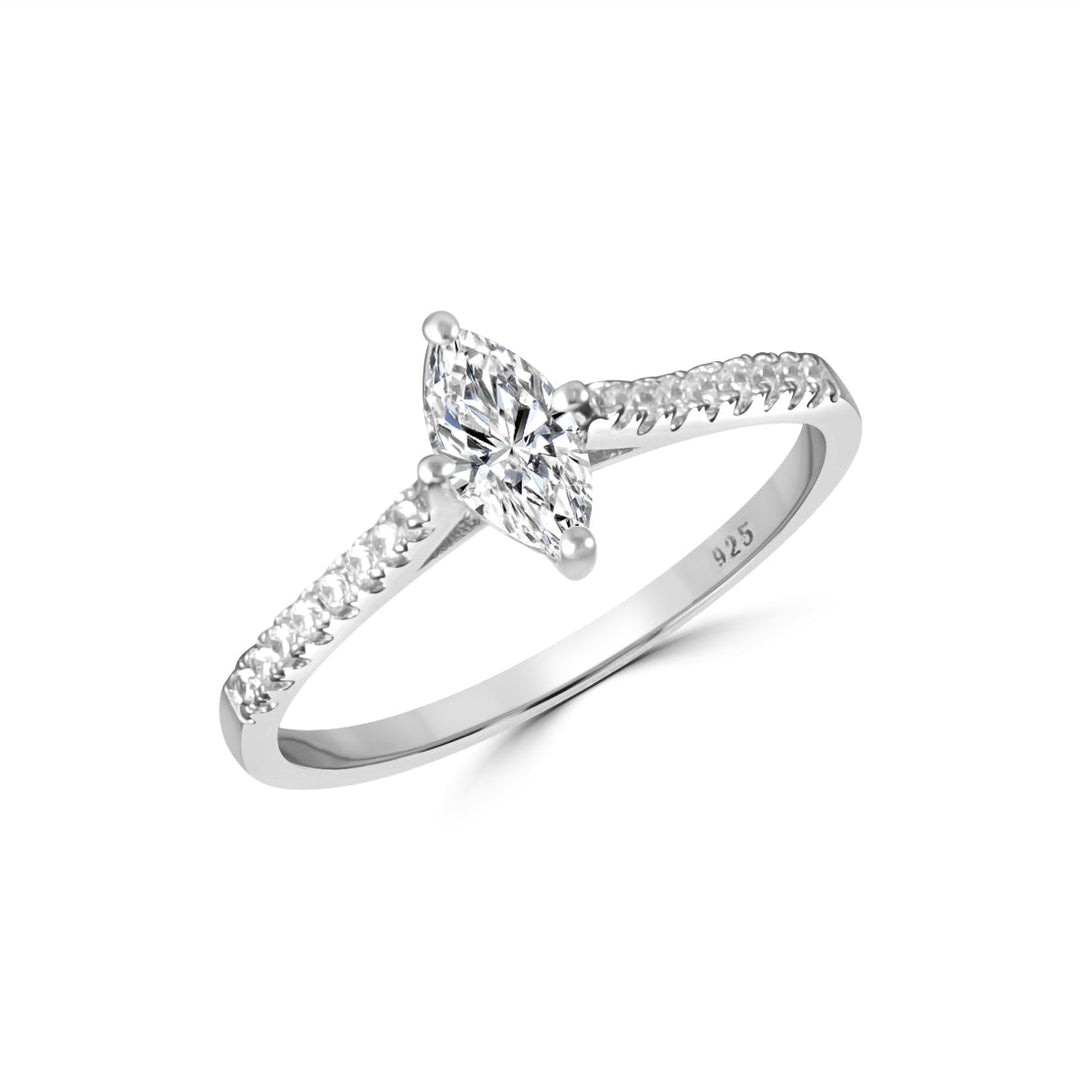 Myrna Halo 925 Sterling Silver Ring