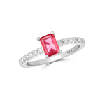 Load image into Gallery viewer, Ruby 925 Sterling Silver Ring
