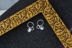 Load image into Gallery viewer, Heart Huggies Solitaire Bali 925 Sterling Silver Earrings
