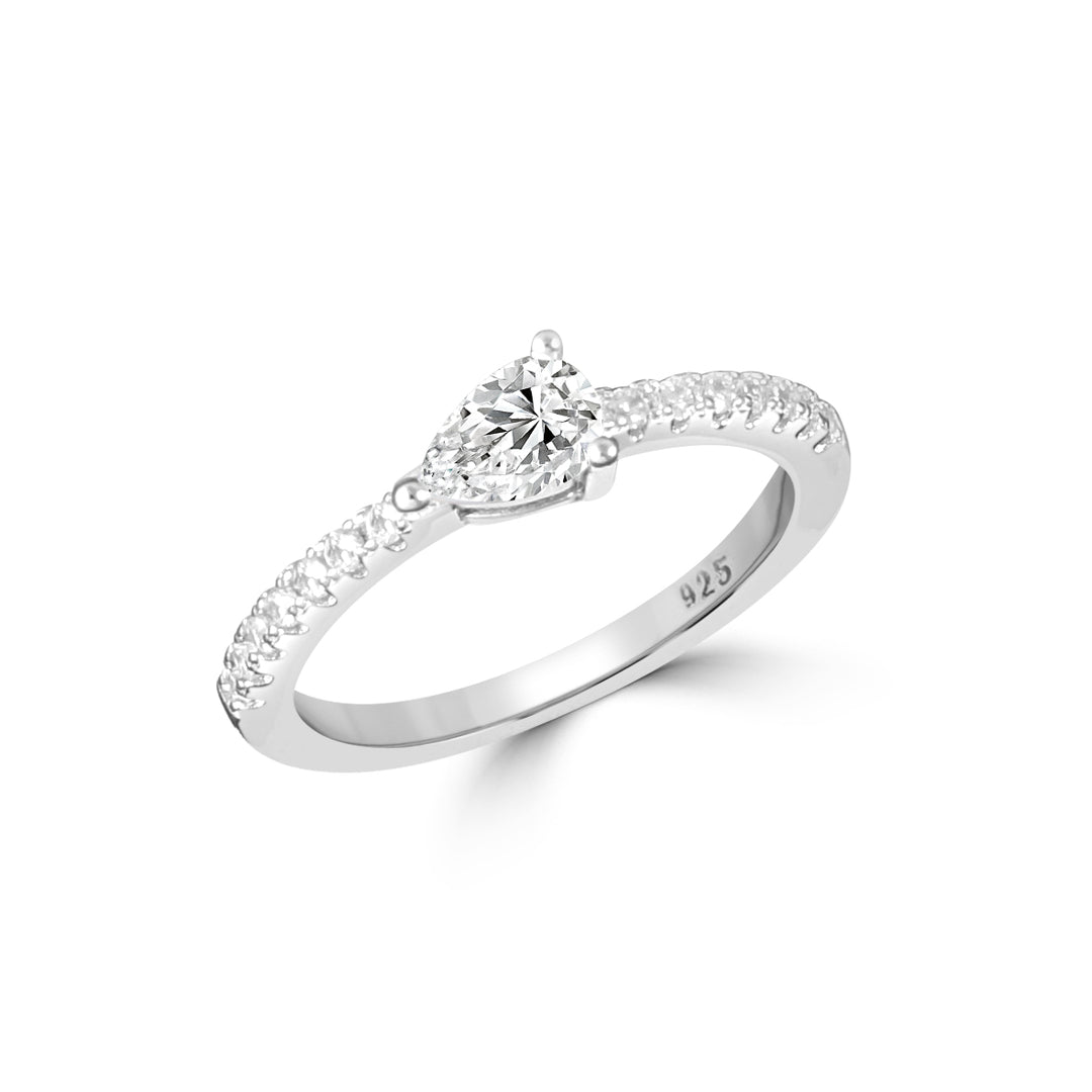 UNO Pear 925 Sterling Silver Ring