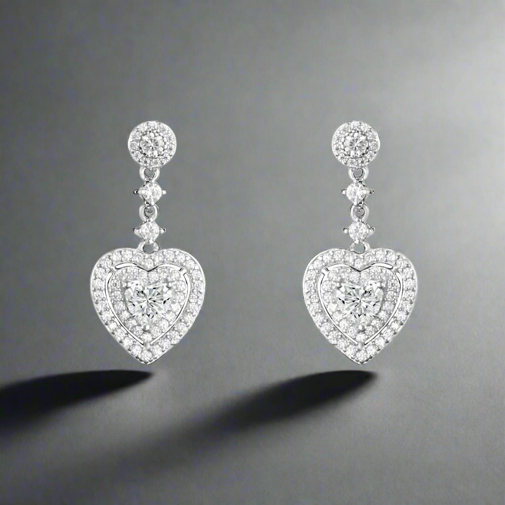 silver earrings