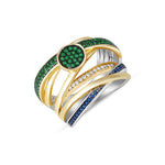 Load image into Gallery viewer, Mirage Multi Layered Eternity 925 Sterling Silver Ring
