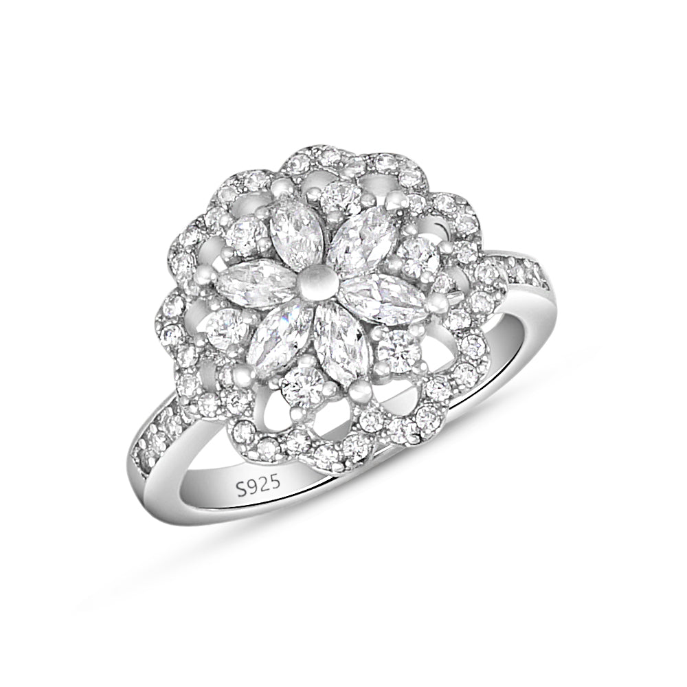 Nakshatram Marquise Star 925 Sterling Silver Ring