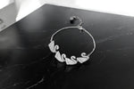 Load image into Gallery viewer, Dancing Swan Bracelet 925 Sterling Silver White, Rhodium Plated. With adjustable Length
