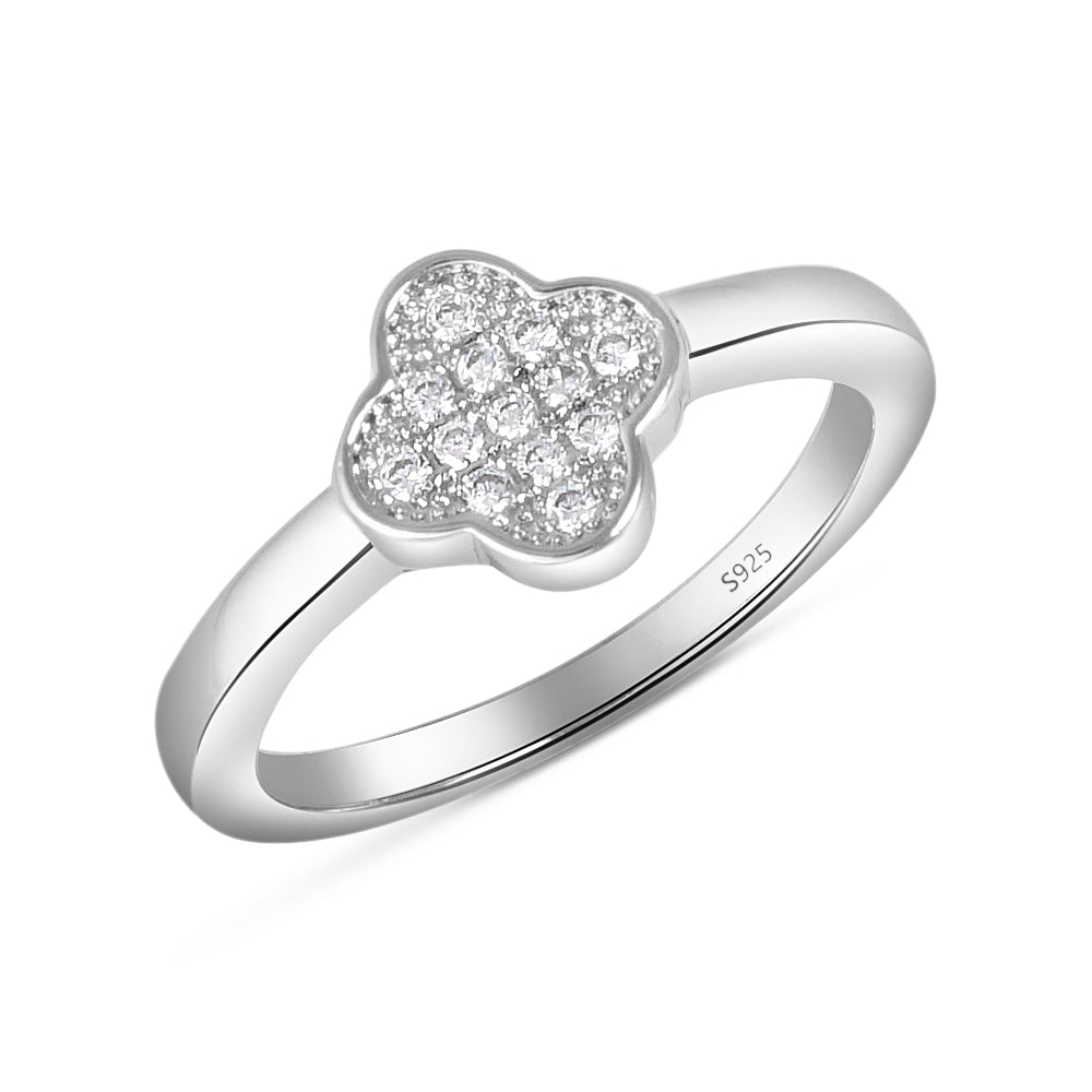 Avanthi Clover 925 Sterling Silver Ring