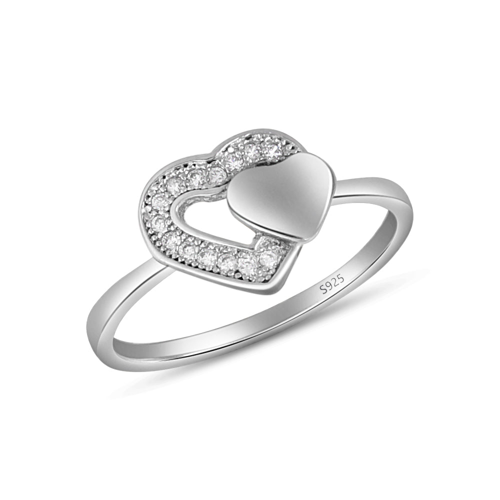 You & Me -  925 Sterling Silver Ring