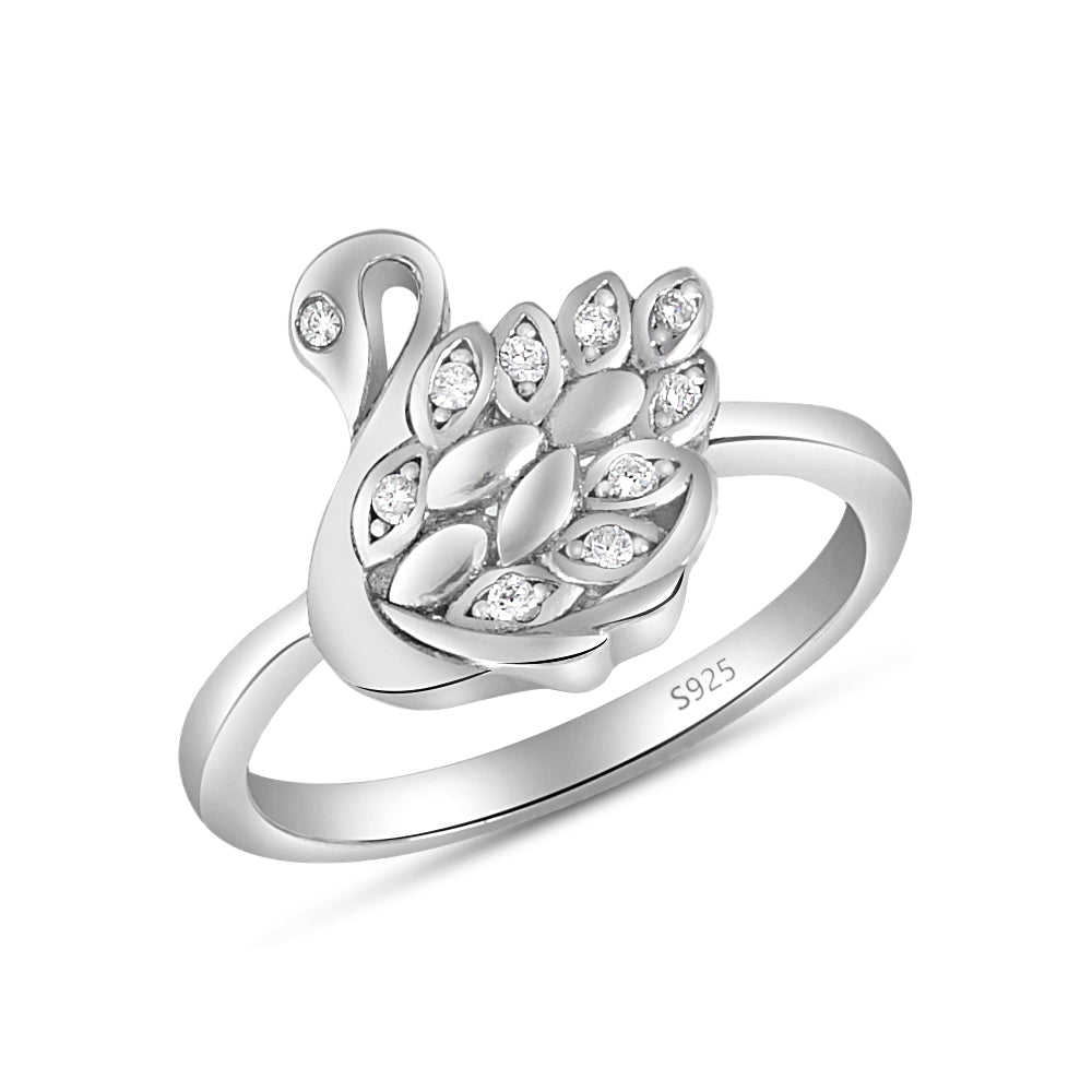 Swan 925 Sterling Silver Ring