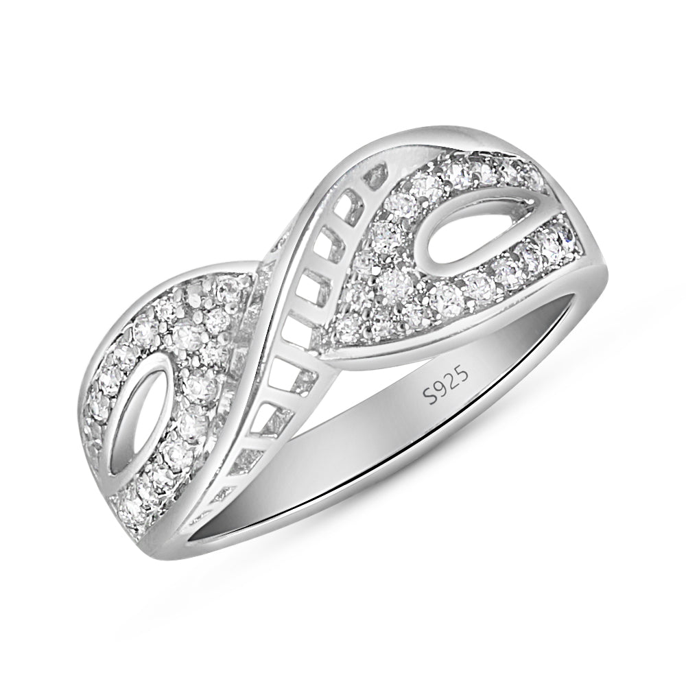 Infinity Love 925 Sterling Silver Ring