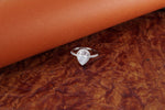 Load image into Gallery viewer, Pear Halo Engagement 925 Sterling Silver Ring
