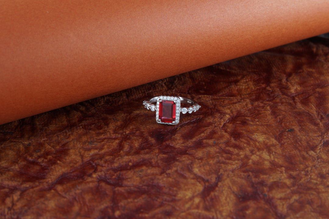 Eternz Red 925 Sterling Silver Ring