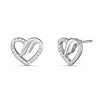 Load image into Gallery viewer, Classic Heart 925 Sterling Silver Stud Earrings
