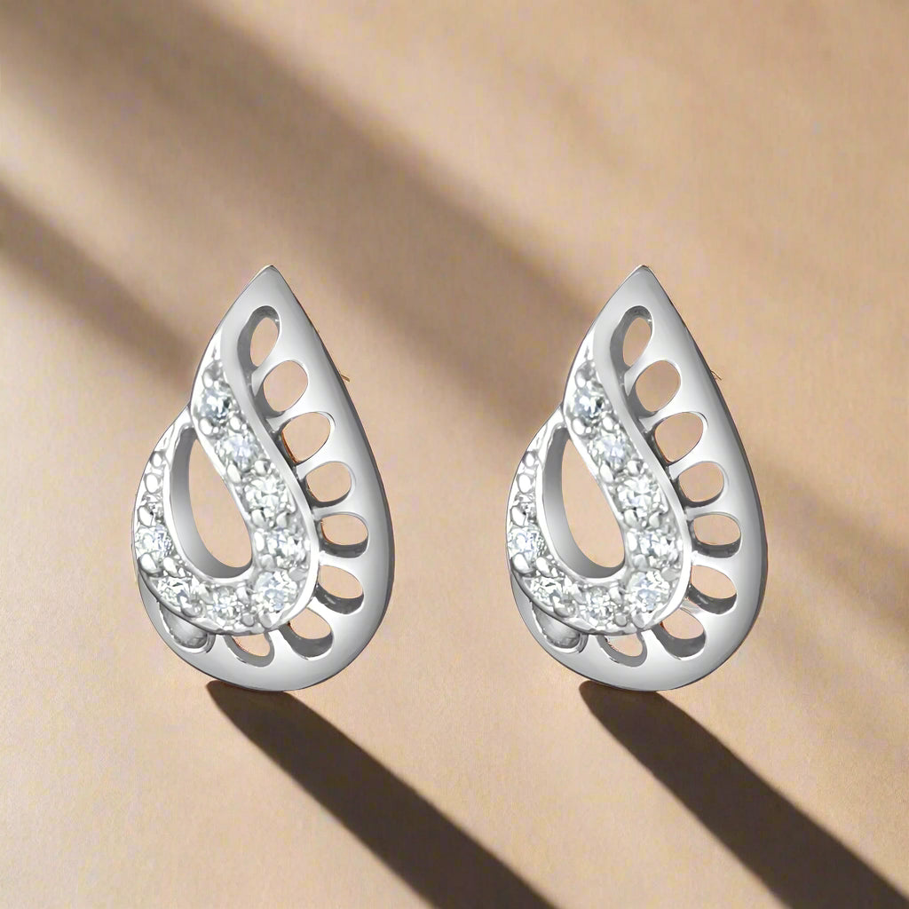 silver earrings