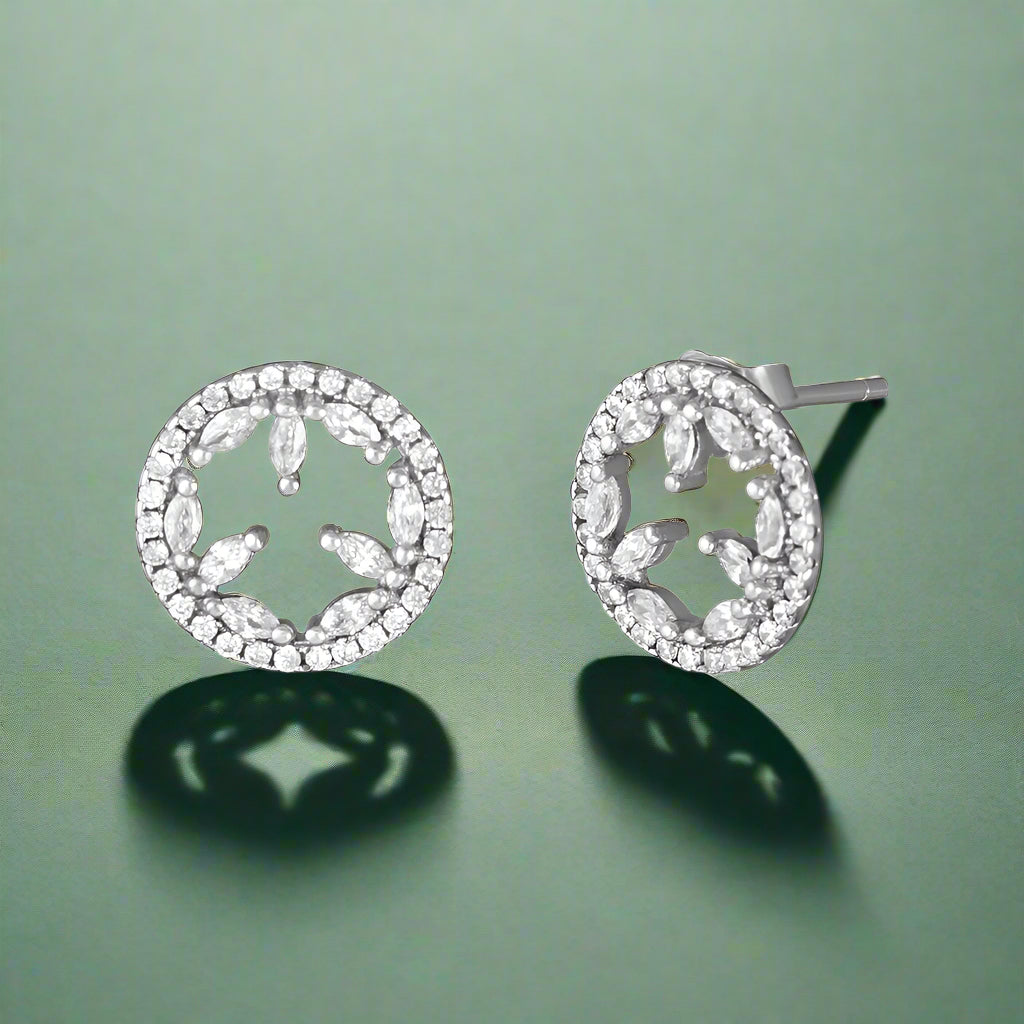 silver earrings