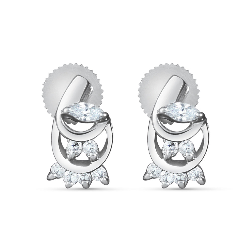 Yuva 925 Sterling Silver Stud Earrings