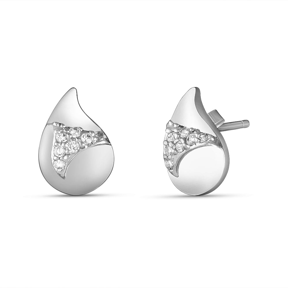 Drop Ultra Polish 925 Sterling Silver Stud Earrings