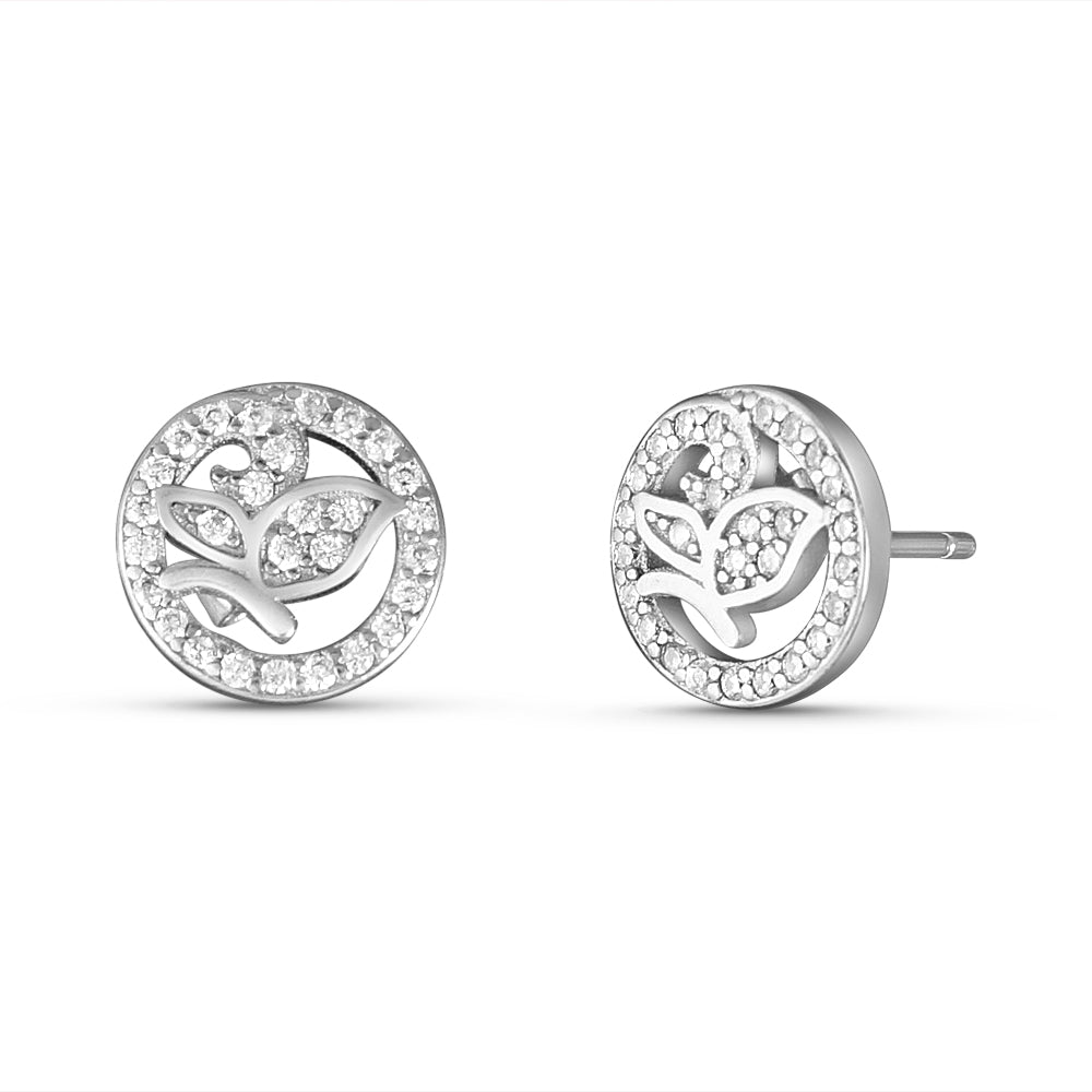 Butterfly 925 Sterling Silver Stud Earrings