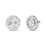 Load image into Gallery viewer, Mirage circle 925 Sterling Silver Stud Earrings
