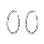 Load image into Gallery viewer, Classic Milligrain Hoops 925 Sterling Silver Earrings
