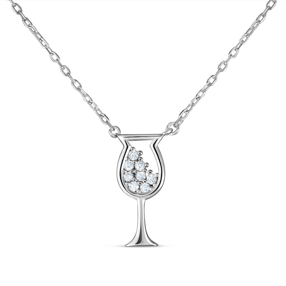 Proposal 925 Sterling Silver Pendant with adjustable length chain