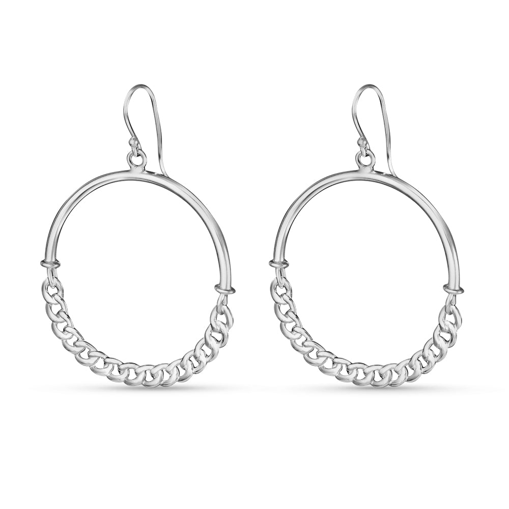 Link 925 Sterling Silver Earrings