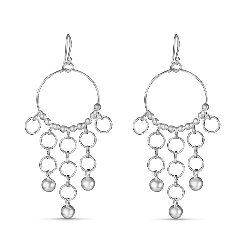 Miana Fine Link 925 Sterling Silver Earrings