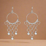 silver earrings