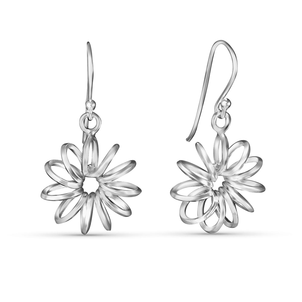 Blossom Link 925 Sterling Silver Earrings