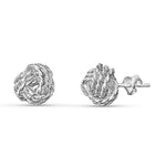 Load image into Gallery viewer, Knot Curl 925 Sterling Stud Earrings
