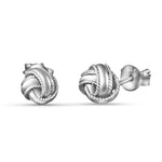 Load image into Gallery viewer, Two Tone Curly Round 925 Sterling Silver Earring
