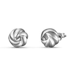 Load image into Gallery viewer, Swirl Knot 925 Sterling Silver Stud Earrings
