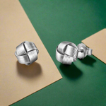Load image into Gallery viewer, Quadro Knot 925 Sterling Silver Stud Earring
