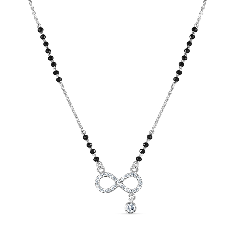 Eternity Mangalsutra in 925 Sterling Silver 17 inches +1 inch adjustable